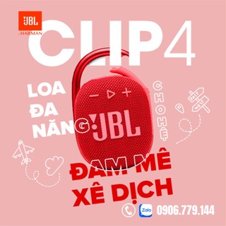 Loa Bluetooth JBL Clip 4 | Bluetooth 5.1 | Chống Nước IP67