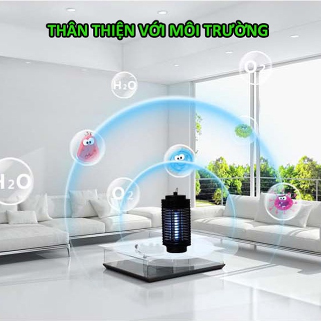 Đèn Bắt Muỗi Thông Minh Sử Dụng Sóng Âm Tiêu Diệt Côn Trùng - Muỗi Hiệu Quả Nhanh Chóng, An Toàn Cho Trẻ Khi Sử Dụng