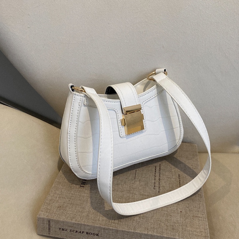 Ielgy Túi đeo dưới cánh tay Vuông Nhỏ Kết Cấu niche Cao Cấp Dành Cho Nữ