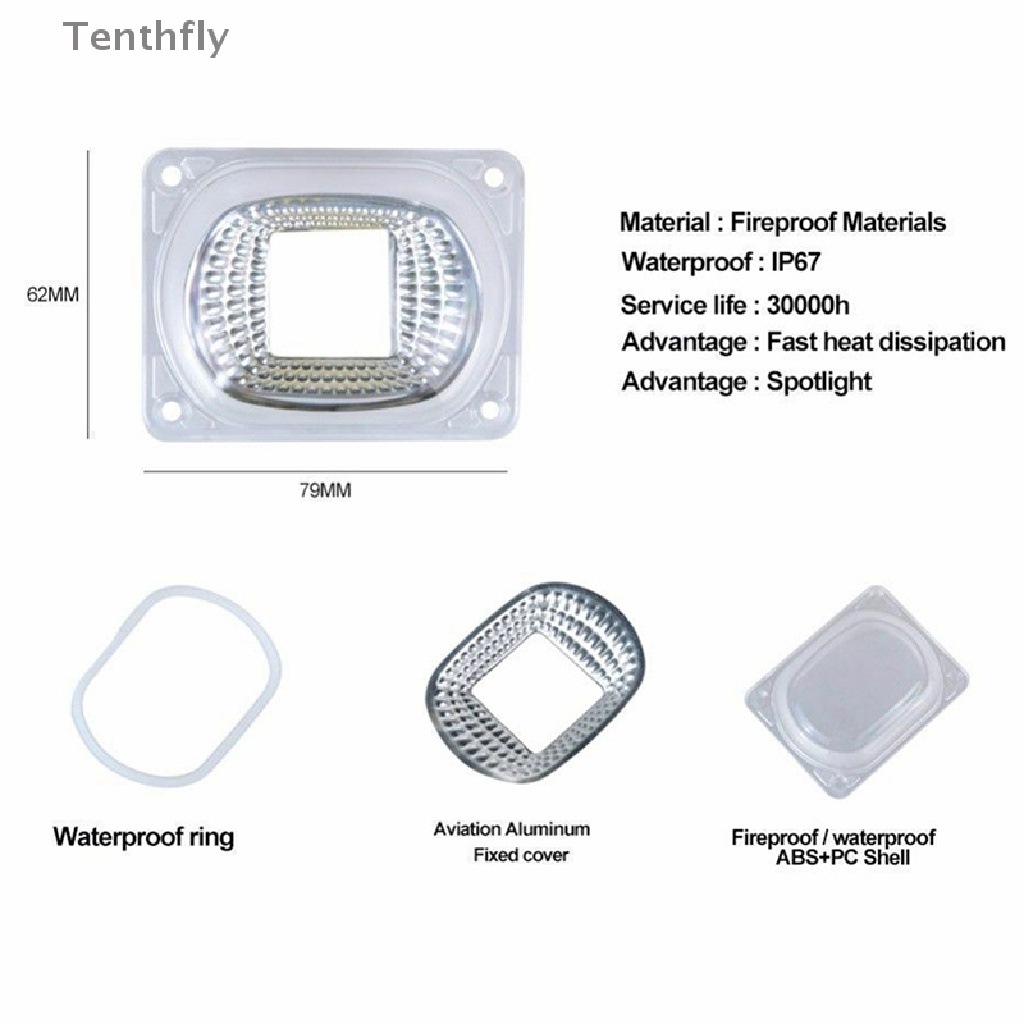 1 Cặp Đèn LED COB 50W Chiếu Sáng Ngoài Trời DIY Mới