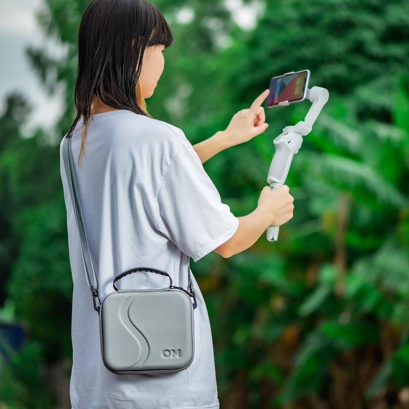 Túi Xách Da PU Chống Sốc Cầm Tay Cho DJI OM 4 SE / OM 4 / DJI Mobile SE