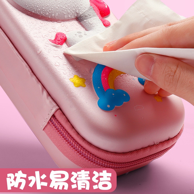 Hộp Đựng Bút Đa Năng Chống Thấm Nước Họa Tiết Hoạt Hình 3D Xinh Xắn Ốp