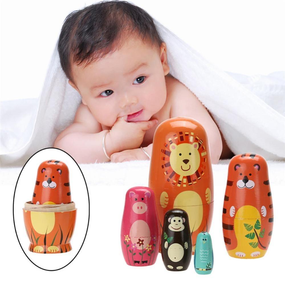 Aaron1 Búp Bê Nga Xếp Chồng Bằng Tay Đồ Chơi Thủ Công Trang Trí Nhà Cửa Phòng Ngủ Búp Bê