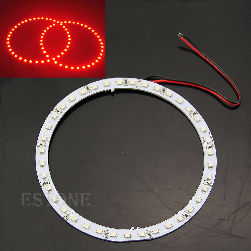 2 Đèn LED 120mm 1210 chip 9 SMD Dạng Vòng Mắt Thiên Thần Cho Đèn Pha Xe Hơi 12V