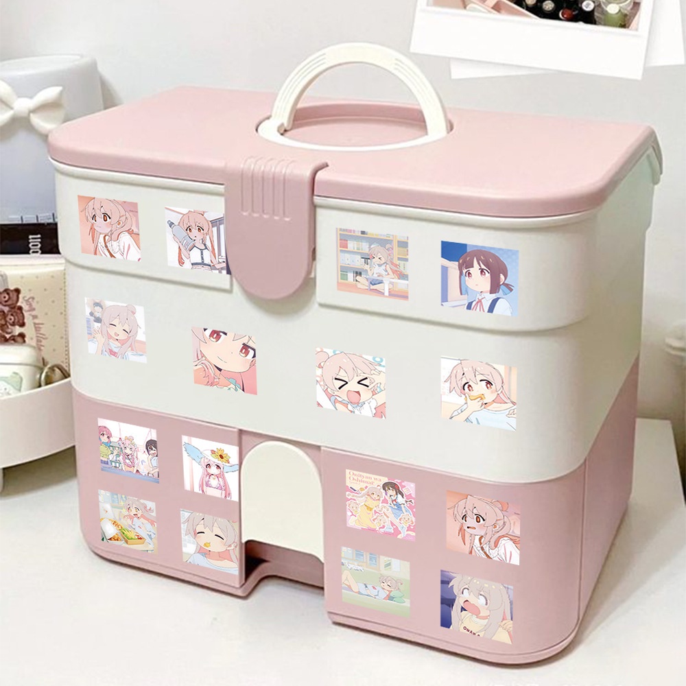 Miếng Dán Trang Trí Điện Thoại Chống Thấm Nước Họa Tiết Manga Nhật Bản Dễ Thương