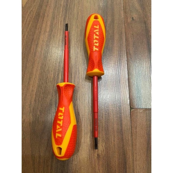 ĐỒ NGHỀ TOTAL Tua vít dẹp cách điện 4MM—>6.5MM THTIS4100 - THTIS5125 - THTIS6150