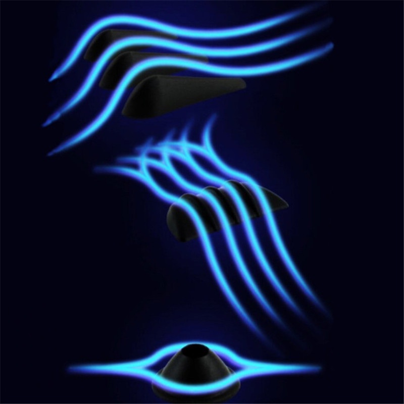 Set 10 Miếng Dán PVC Cách Âm Chống Va Chạm Bảo Vệ Cửa Xe Hơi