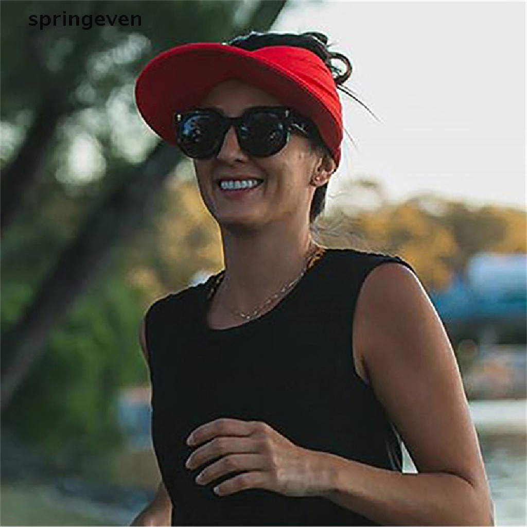 Mũ Rộng Vành Chống Tia Cực Tím Thiết Kế Đục Lỗ Chất Liệu Co Giãn Thời Trang Đi Biển Mùa Hè Cho Nữ