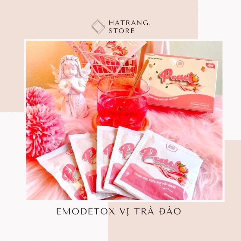 [FREESHIP + KÈM QUÀ] EMO DETOX VỊ TRÀ ĐÀO GIẢM 1-3KG 7DAYS