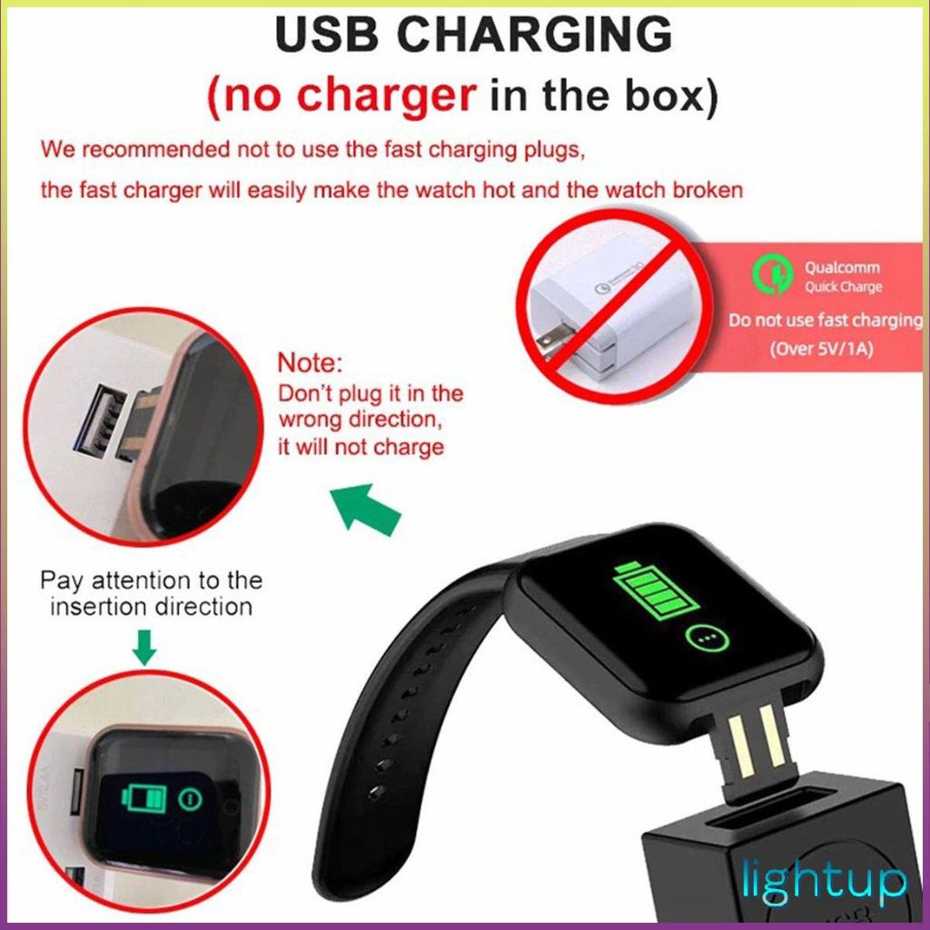 Y68 Đồng hồ thông minh Phụ nữ Đàn ông Thể thao Vòng đeo tay Theo dõi không dây