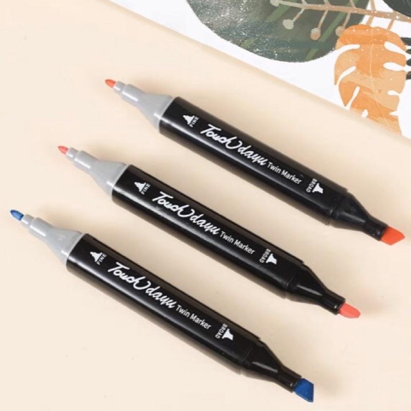 Bút Marker touch dayu gốc cồn giá rẻ 24/36/60/80 màu Marker hai đầu