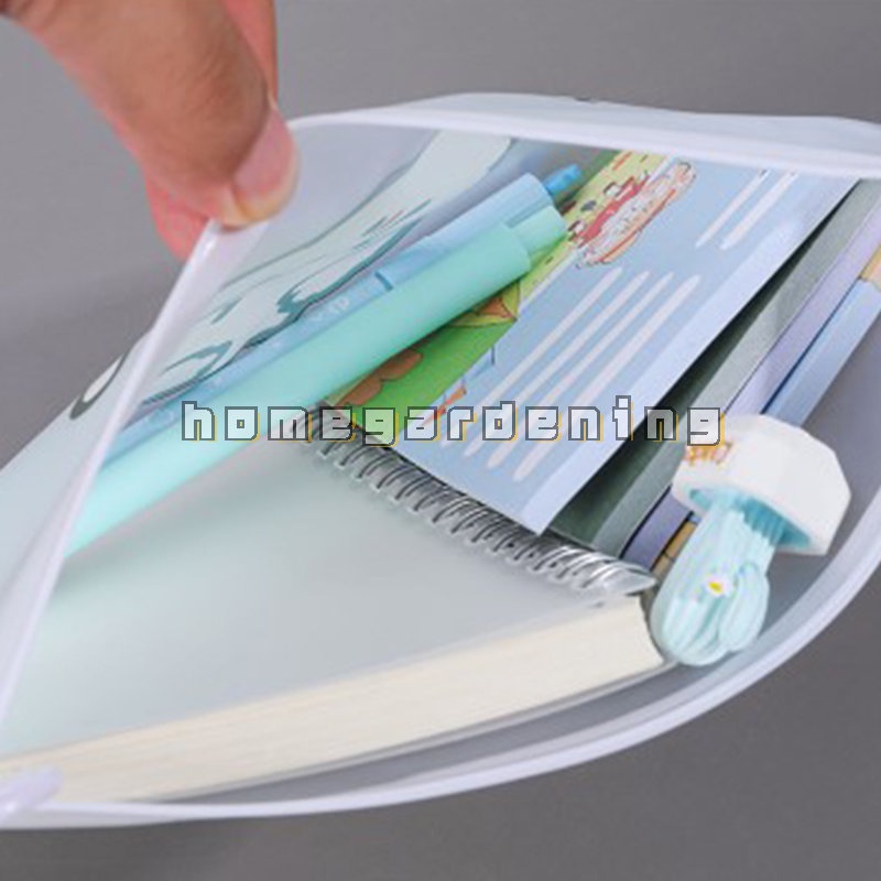 Túi Đựng Bút / Mỹ Phẩm Trong Suốt Họa Tiết Hoạt Hình Dễ Thương Tiện Dụng Mang Theo Du Lịch