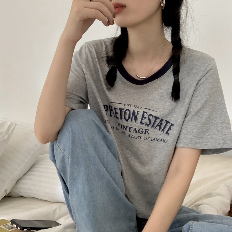 NRVP Áo Thun NgắN Tay DáNg Ôm ThờI Trang Cho Nữ