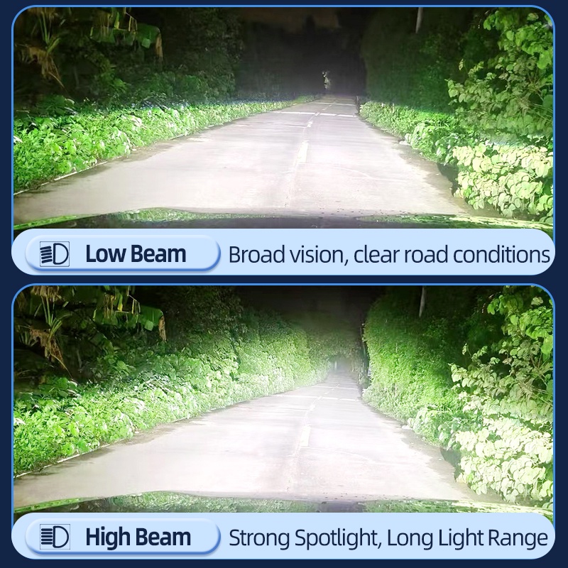 Đèn Pha Led 3 Chế Độ K6C PLUS H7 H4 H11 9005 150W 9006 H1 12V Chuyên Dụng Cho Xe Hơi