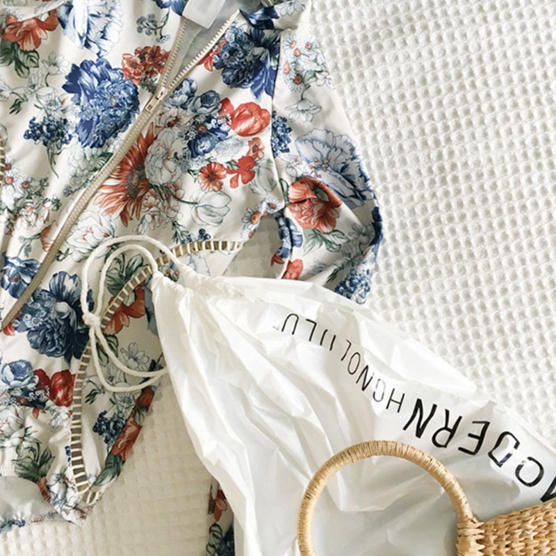 Bộ Đồ Bơi Một Mảnh Họa Tiết Hoa Thời Trang Gợi Cảm Cho Nữ