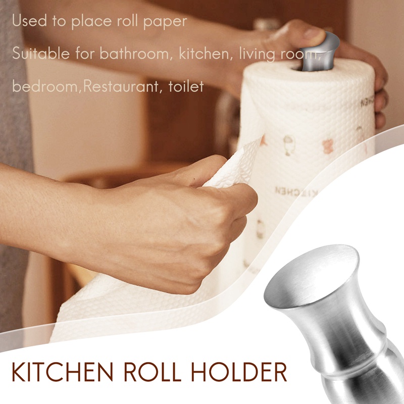 Giá Đỡ Khăn Giấy Bằng Thép Không Gỉ Tiện Dụng Cho Nhà Bếp