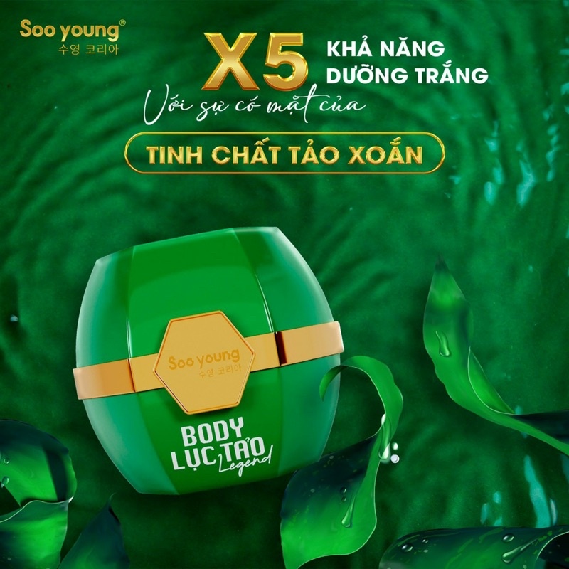 Kem body Lục Tảo Soo young 250gam mới