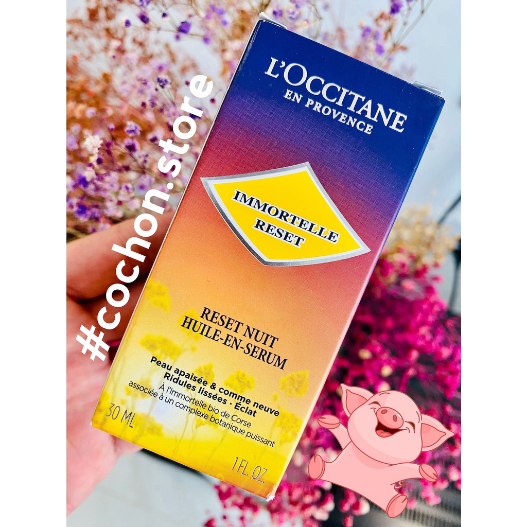 L'Occitane Tinh Chất Tái Sinh Quyền Năng Reset Night Serum 30ml/5ml