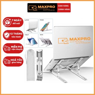 Kệ đỡ laptop, kệ kê laptop, kệ đỡ laptop, kê laptop hợp kim nhôm cao cấp, 7 cấp độ chỉnh độ cao.