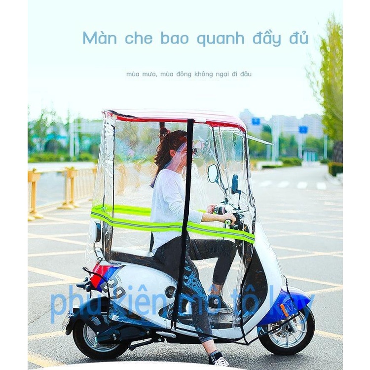 Thoải mái che mưa hoàn toàn phù hợp với các loại xe điện, xe máy