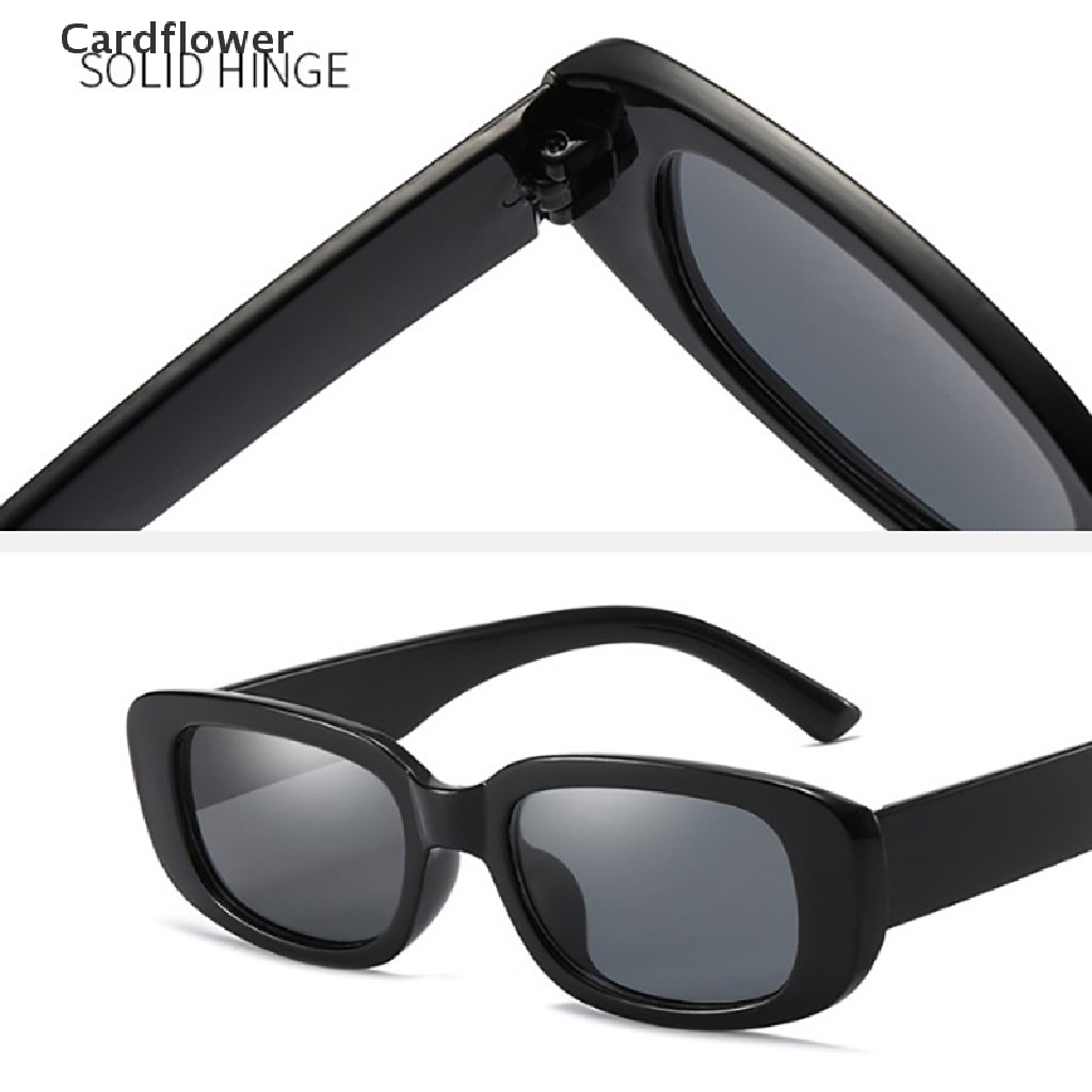 < Cardflower > Kính Mát Thời Trang Hình Chữ Nhật Phong Cách Vintage Thời Trang Cho Nam Nữ Dự Tiệc Lễ Hội Hàng Mới Nhất