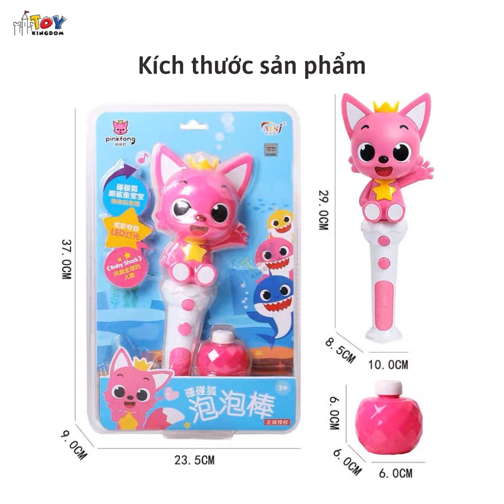 Đồ Chơi Bong Bóng Xà Phòng Toykingdom Có Nhạc BabyShark