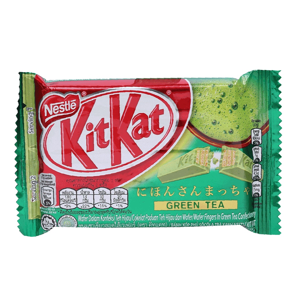 Bánh Socola KitKat Trà Xanh Thanh 35G