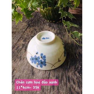 GỐM NHẬT - CHÉN ĐĨA HOA ĐÀO