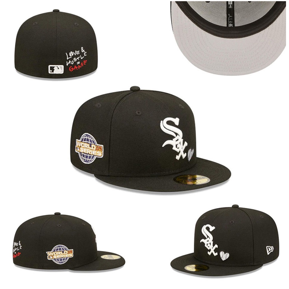 Mũ Lưỡi Trai Thêu Chữ MLB - Chicago Màu Trắng Thời Trang Cho Nam Và Nữ 59FIFTY