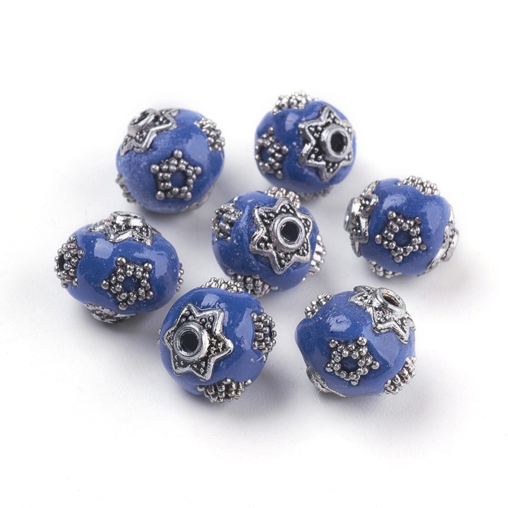 Set 5-10 Hạt Bạch Kim Hình Oval 22.5x17mm: 3.2mm