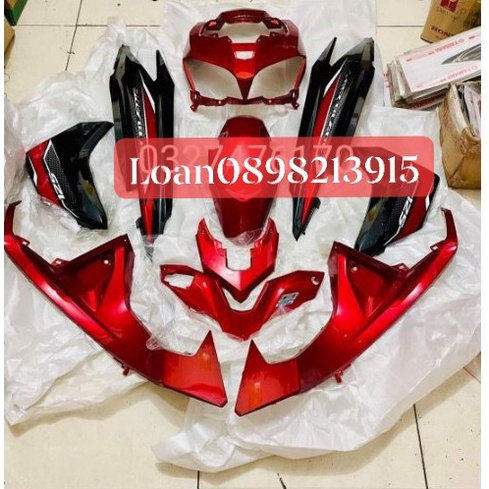DÀN ÁO, VO NHỰA AIR BLADE 125 ĐO ĐEN HÀNG ZIN CHÍNH HÃNG HONDA - VJC SÀI GÒN