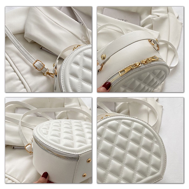 YADOU Túi Xách Dáng Tròn Nhỏ Thiết Kế Đơn Giản Thời Trang Thanh Lịch