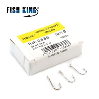 Hộp 100 Lưỡi Câu Cá Thép Carbon Cao Cấp FTK 2335 # 10#-20#