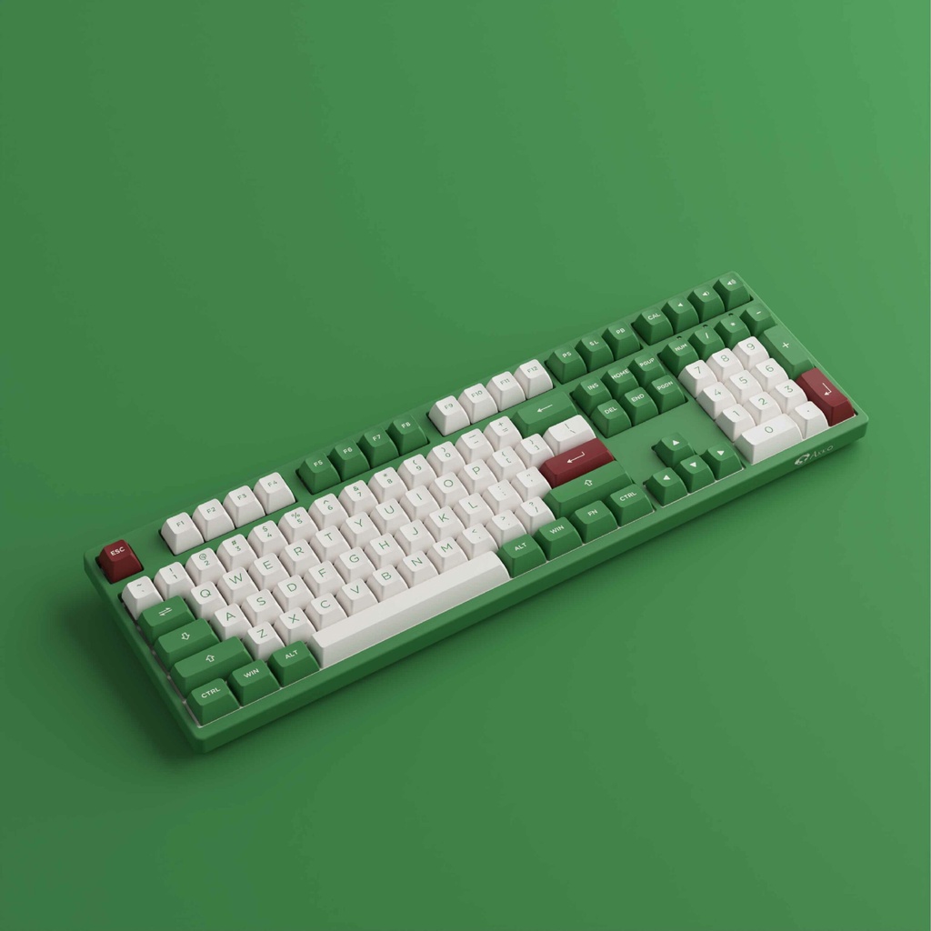 BÀN PHÍM CƠ AKKO 3087 / 3108 RF MATCHA RED BEAN AKKO CREAM YELLOW/BLUE SWITCH