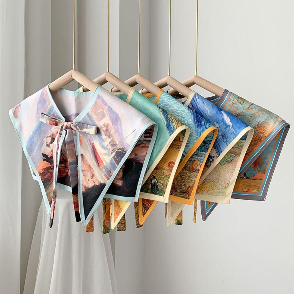 Cổ Áo Giả In Họa Tiết Có Thể Tháo Rời Cho Nữ