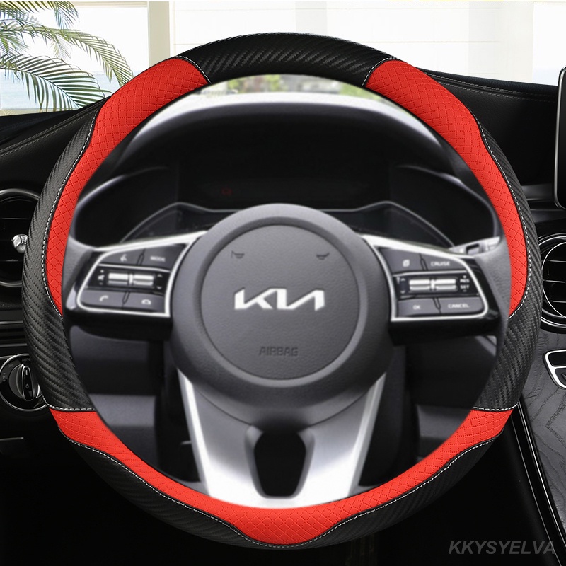 Bọc Vô Lăng Xe Hơi 38cm 15 "Bằng Da Cho Kia Sportage Sid Rio 3 Soul Sportage Ceed Sorento Cerato K2 K3 K4 K5 KX3 KX5 2022