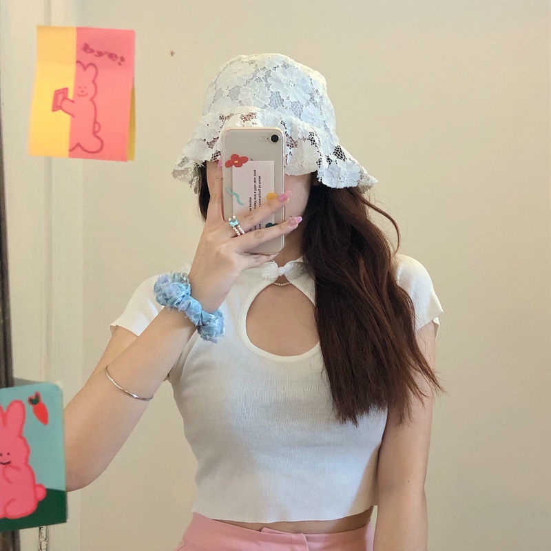 Áo Thun Ngắn Tay Cổ Điển Thời Trang Mùa Hè Hàn Quốc Hàng Mới 2023 Dành Cho Bạn Nữ