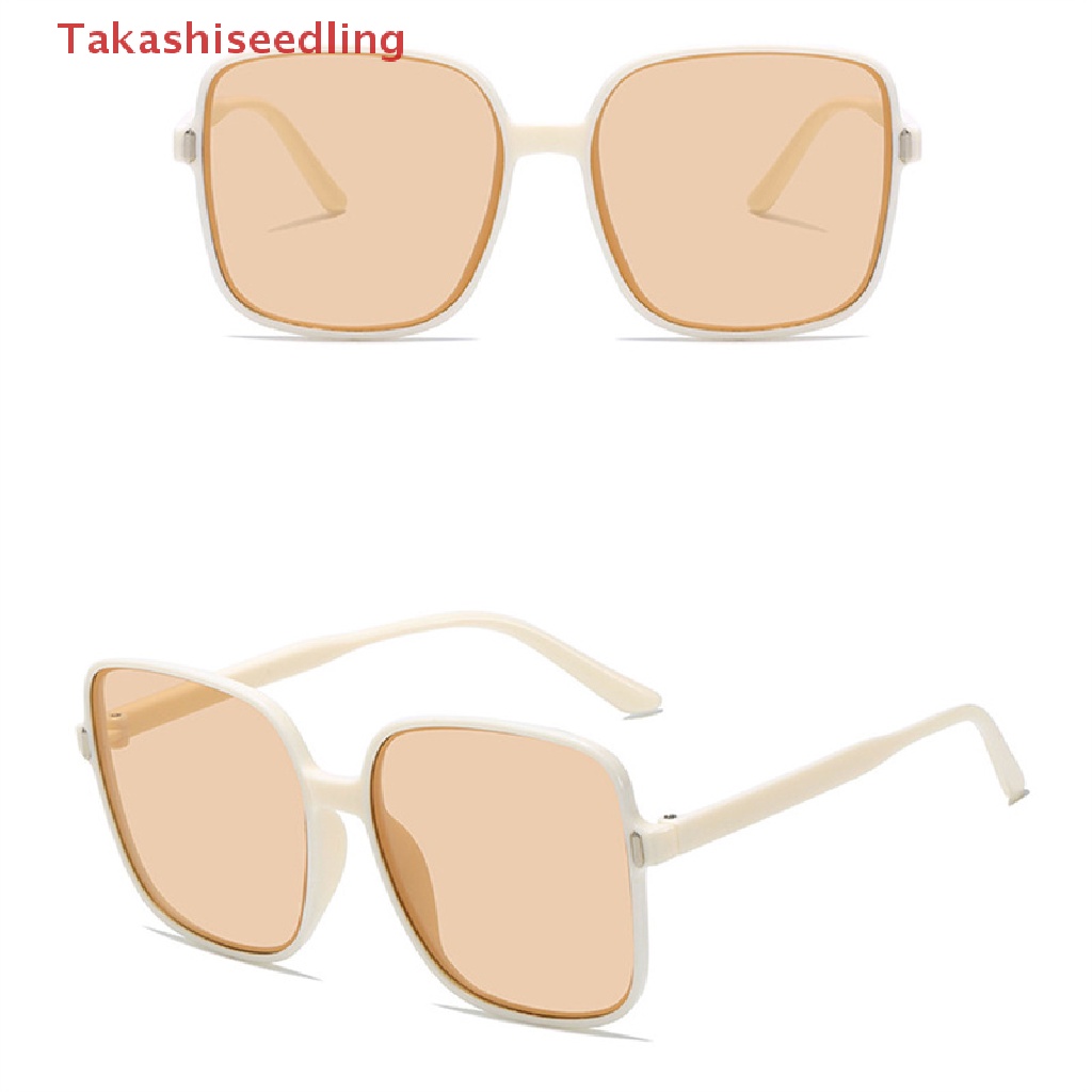 Kính Râm Vuông Màu Sắc Gradient Chống Tia UV Phong Cách Retro Hợp Thời Trang Dành Cho Bạn Nữ