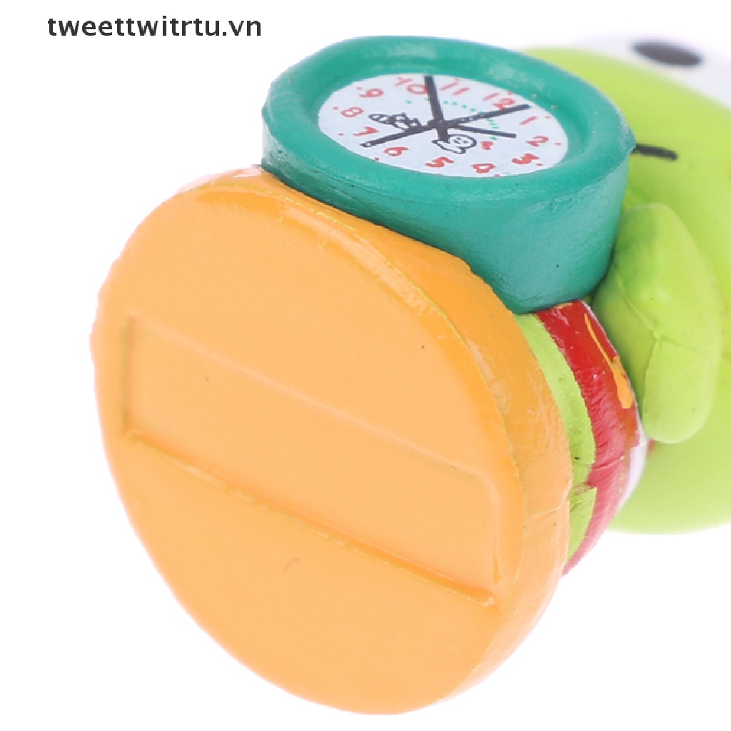 Đồng Hồ Báo Thức Hình Chú Ếch Mini Tỉ Lệ 1: 12 Trang Trí Nhà Búp Bê