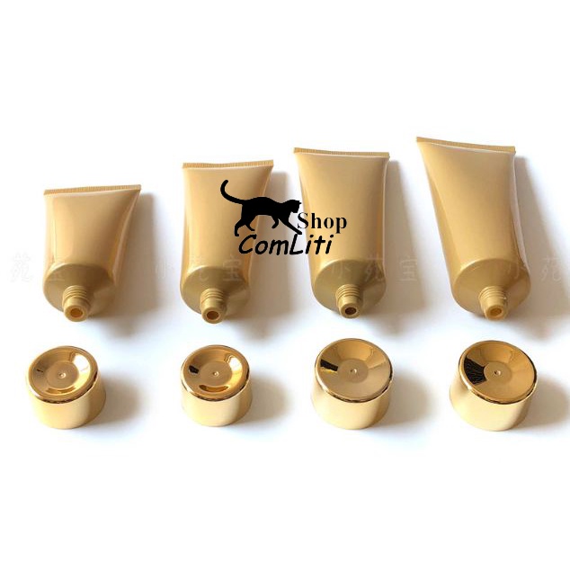 Tuýp Chiết Mỹ Phẩm Vàng Nhám 10g-120g Tuýp Chiết Dầu Gội