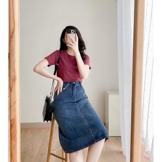 MYAN DESIGN Áo Thun Nữ Cổ Tròn Basic Nhiều Màu A022313