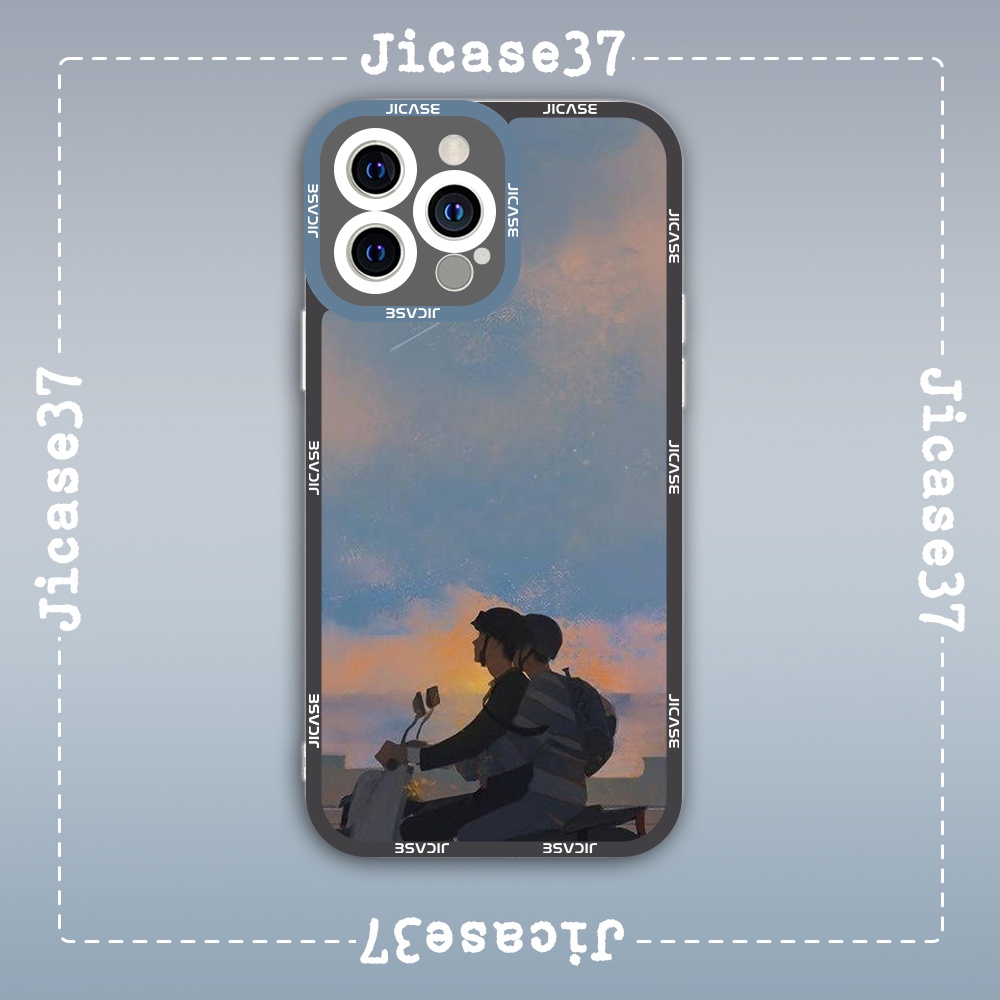 Ốp lưng iphone cạnh vuông Jicase OF0422