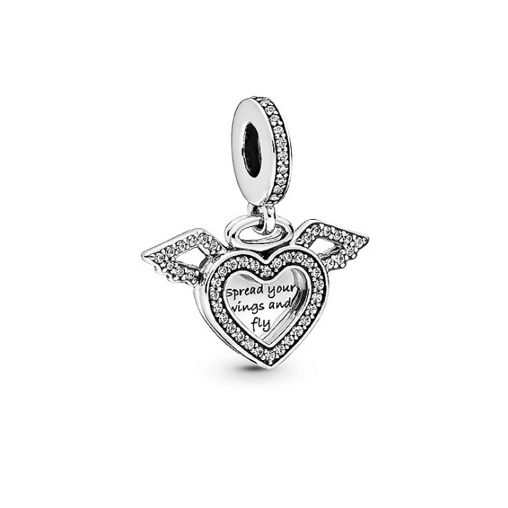 PANDORA Dây Chuyền Mặt Dreamcatcher Trái Tim Lấp Lánh DIY