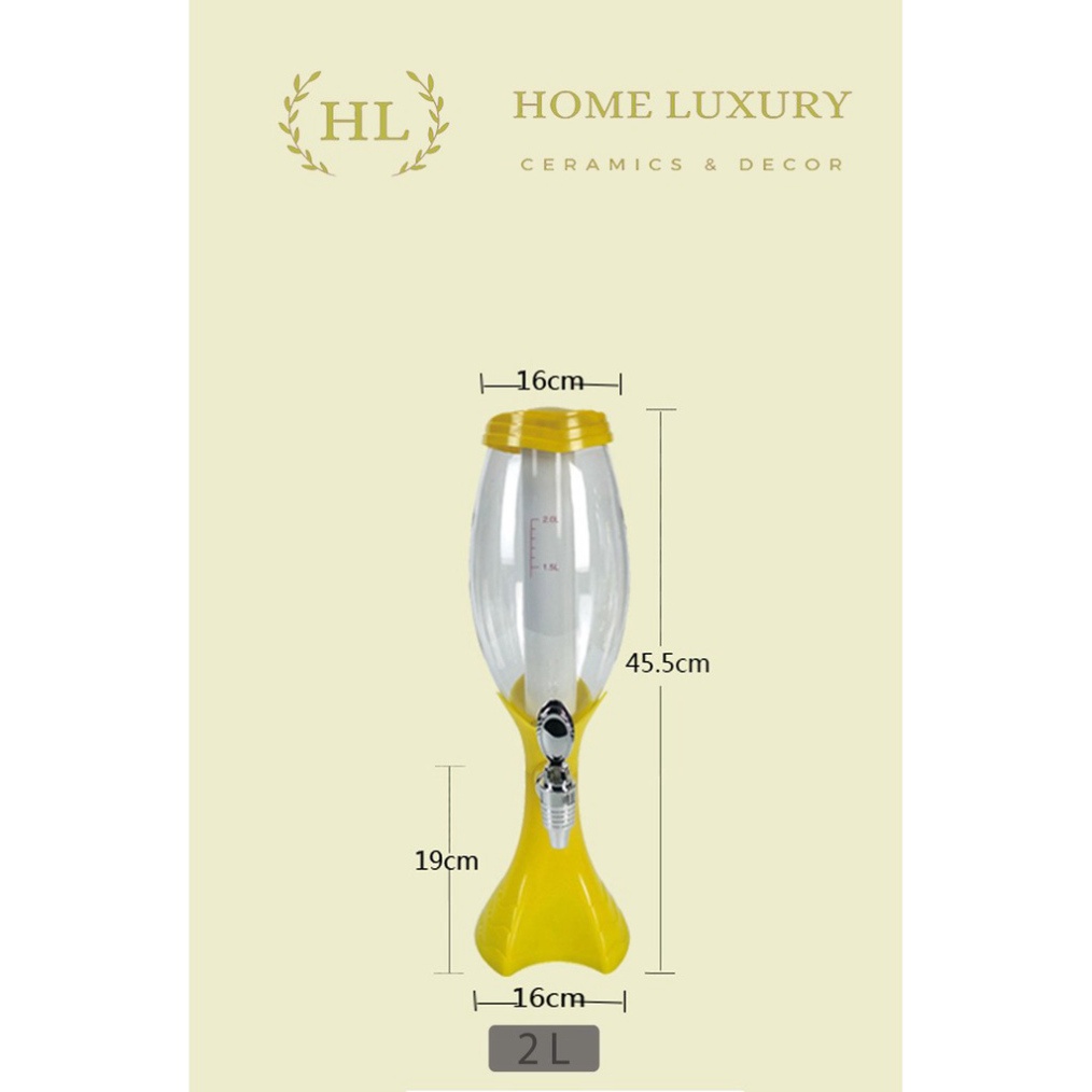 Tháp Bia 1 | THÁP BIA 1 V8 đèn LED chiếu sáng 7 MÀU | Bình giữ cho lạnh chuyên sử dụng đựng bia_nước hoa quả_buffet có l