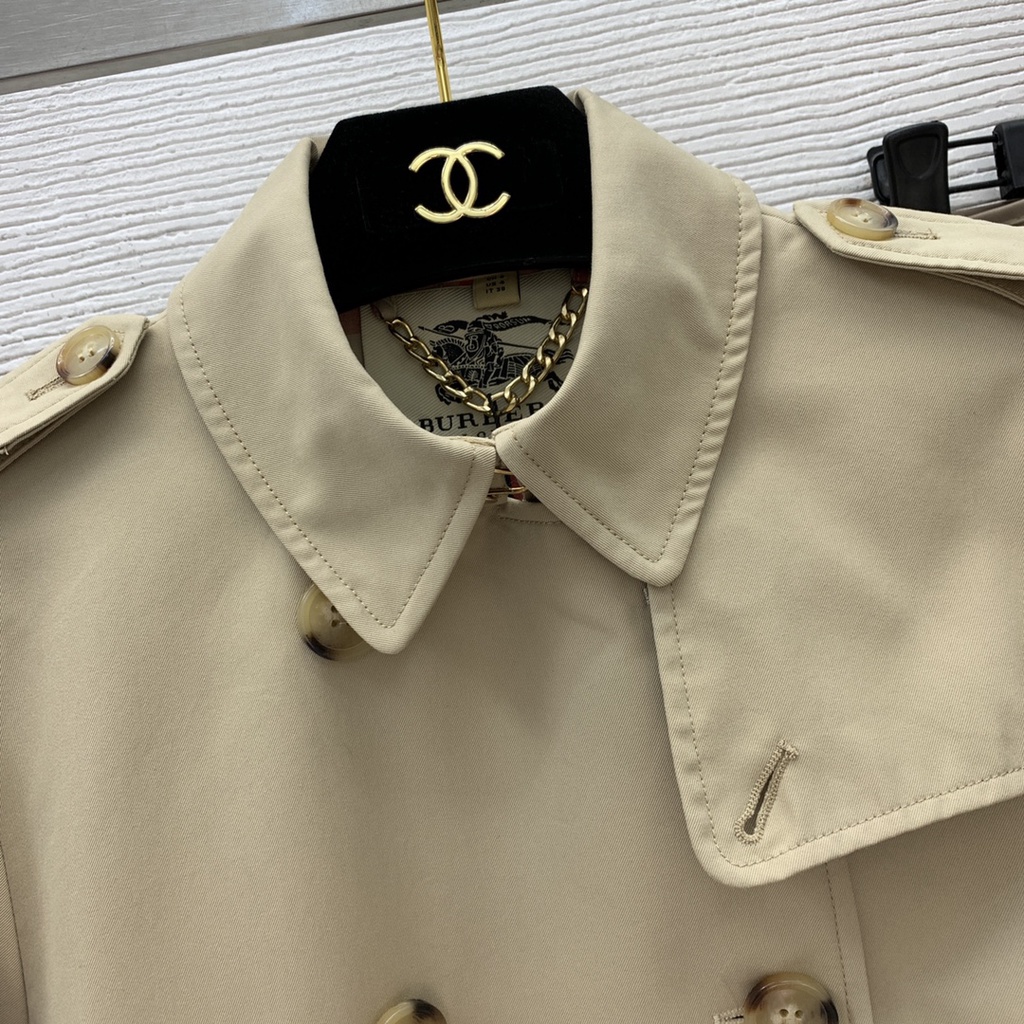 Áo khoác măng tô thời trang cao cấp Burberry BBR phong cách thanh lịch, thời thượng