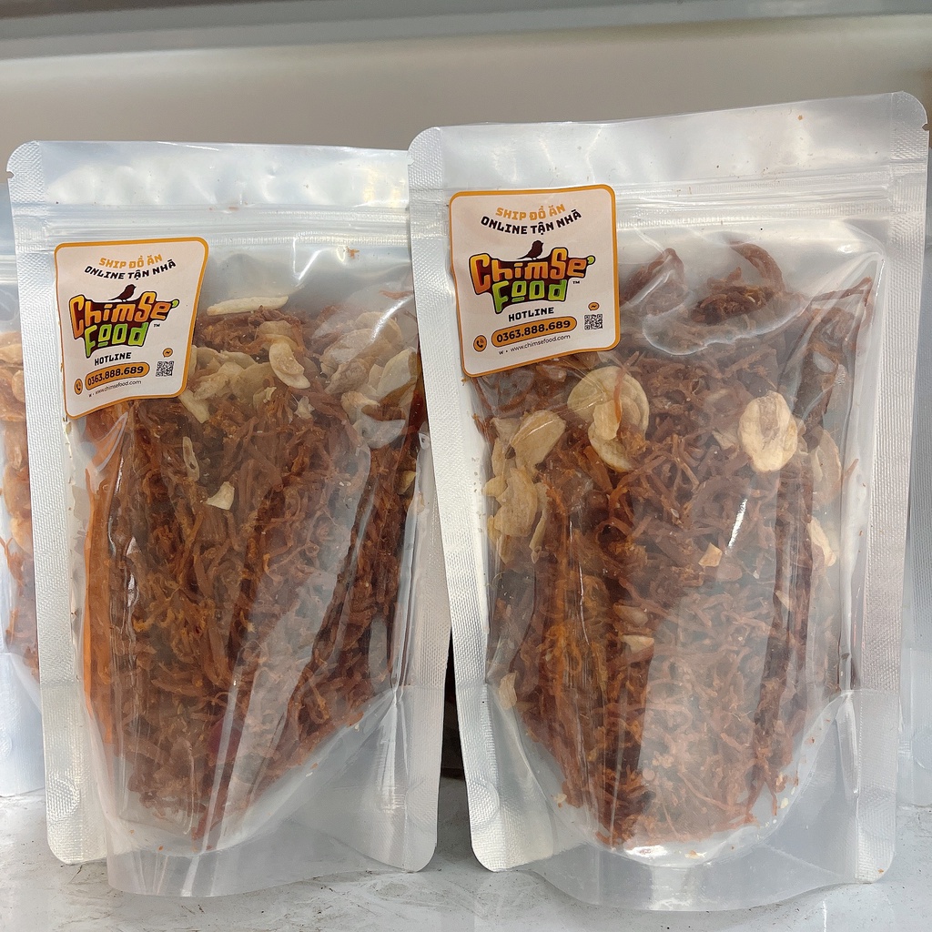 Khô Heo Khô Lợn Cháy Tỏi 200Gram  - Chim Sẻ Food