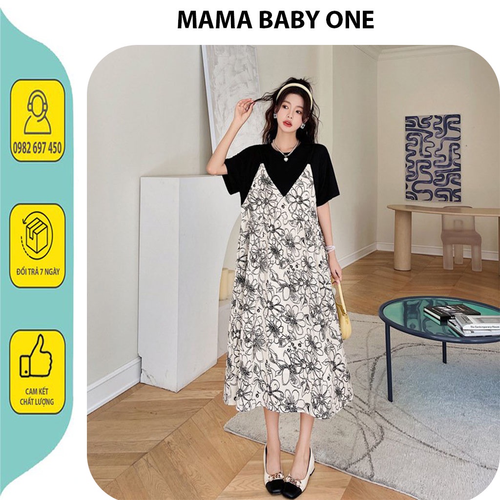 SÉT ĐẦM YẾM GỒM VÁY 2 DÂY HOA VÀ ÁO THUN-VÁY BẦU MÙA HÈ TIỂU THƯ CÔNG SỞ CHẤT VOAN LỤA ĐẸP GIÁ RẺ