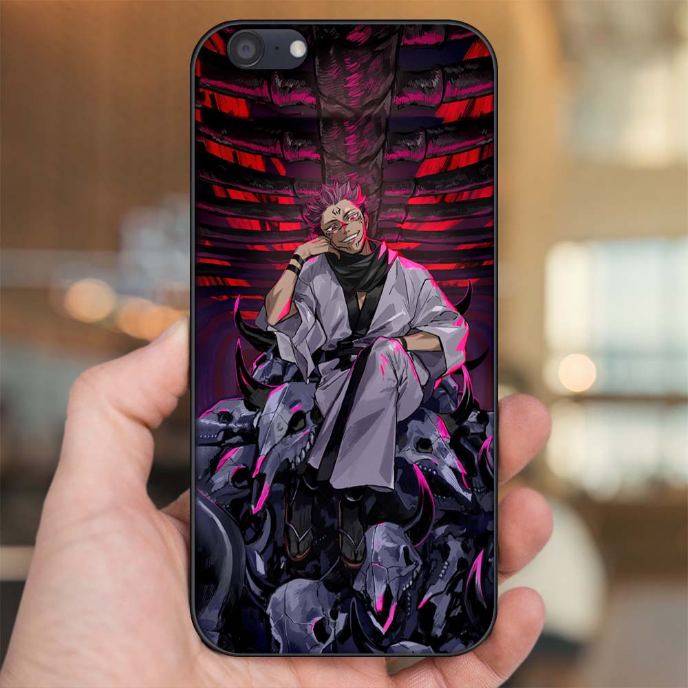 Ốp lưng Oppo A71 viền đen in hình Sukuna Yuji Jujutsu Kaisen Chú Thuật Hồi Chiến