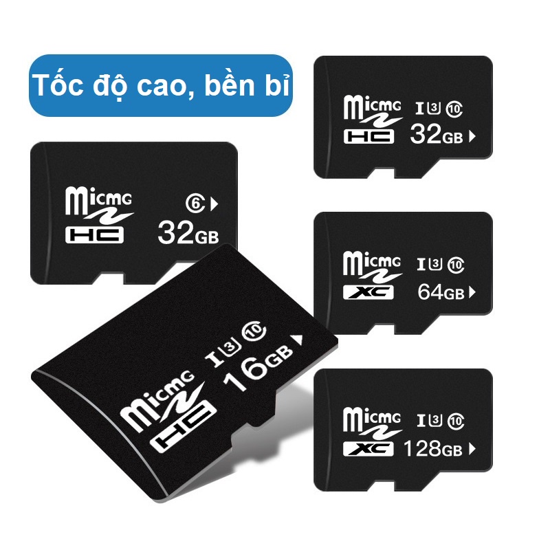 Thẻ nhớ MicroSD 16/32/64/128GB, tốc độ đọc ghi nhanh, độ bền cao, sử dụng cho điện thoại, camera, flycam, máy quay