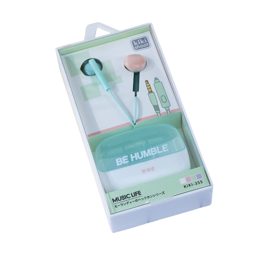 Tai Nghe Nhét Tai Có Dây 3.5mm HD Họa Tiết Hoa Hướng Dương Hoạt Hình Cho Bé